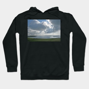 Clouds over Yell Sound Hoodie